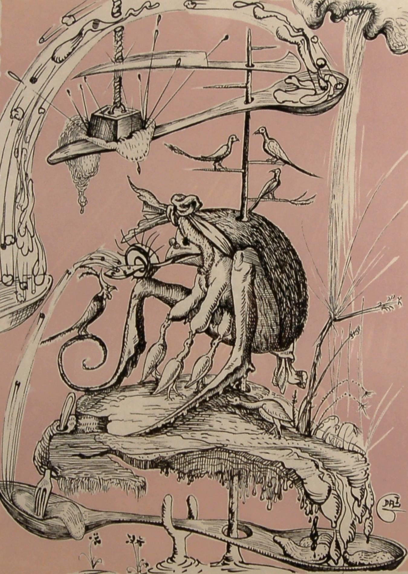 Les Songes Drolatiques de Pantagruel  - Print by Salvador Dalí