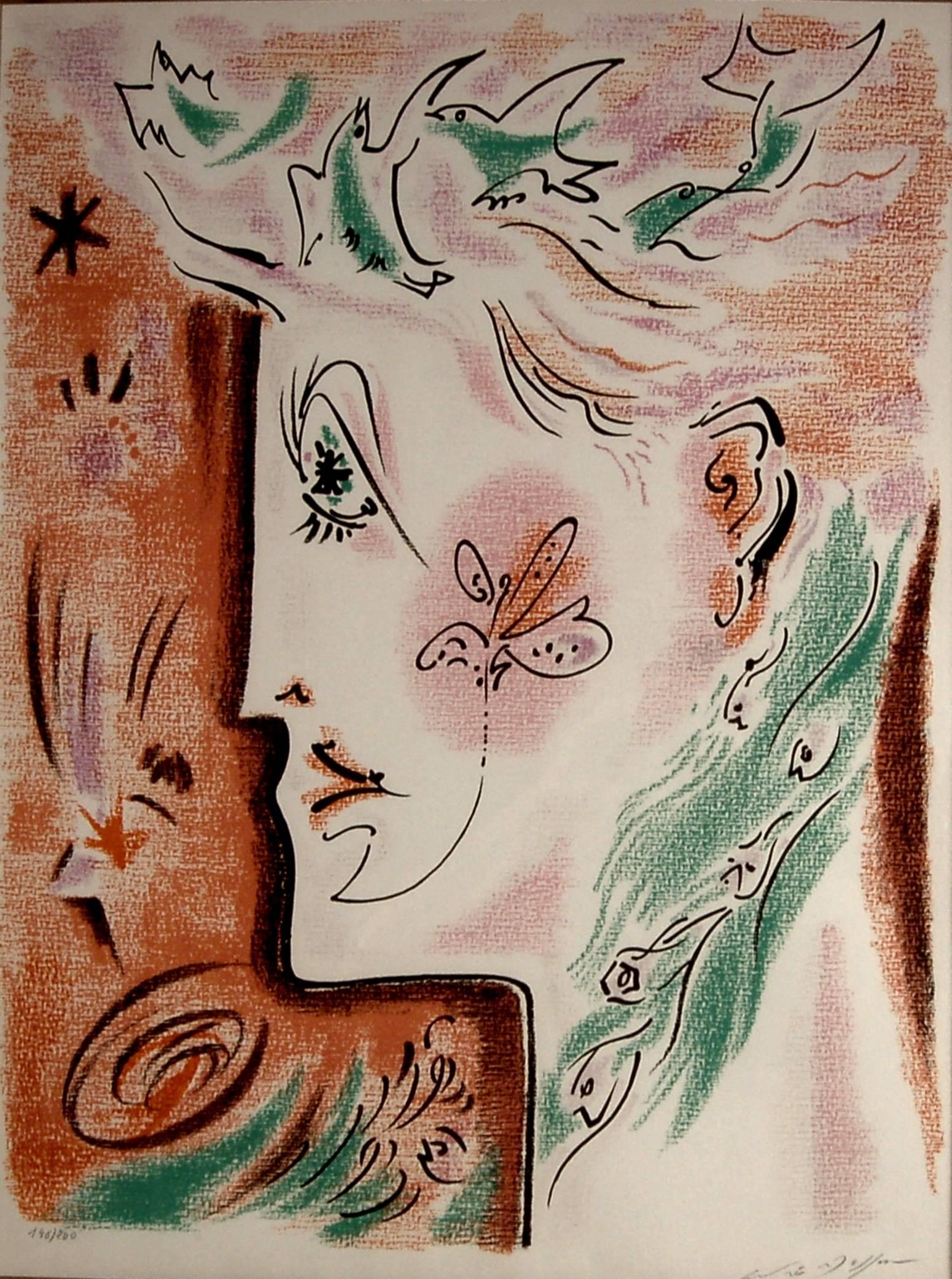 Surrealist Woman - Print by André Masson