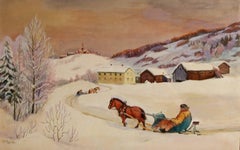 Winter Scene with Sledge