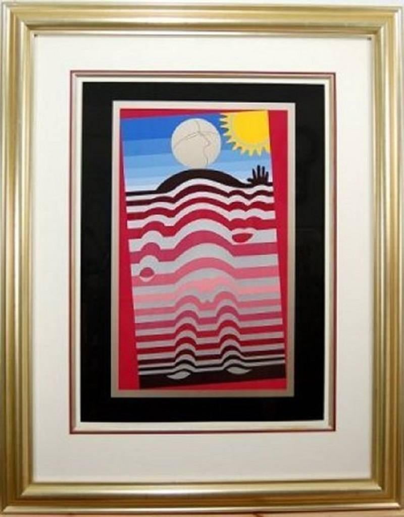 Victor Vasarely Abstract Print - Untitled