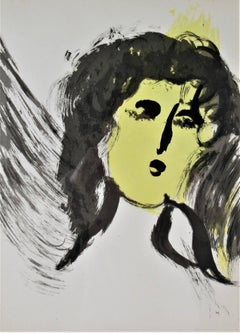 "The Angel" from "The Bible" original color lithograph.
