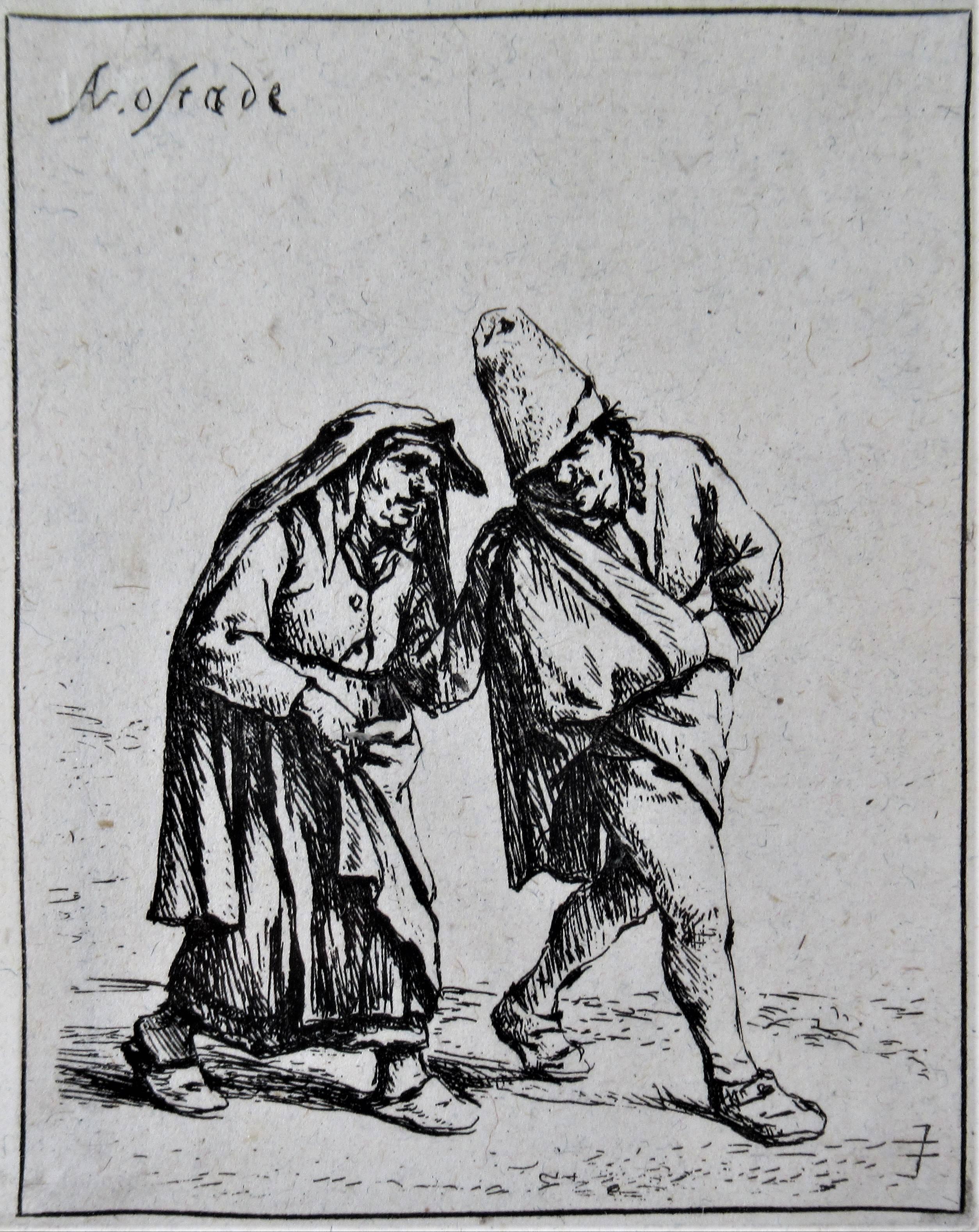 Le couple - Print de Adriaen van Ostade