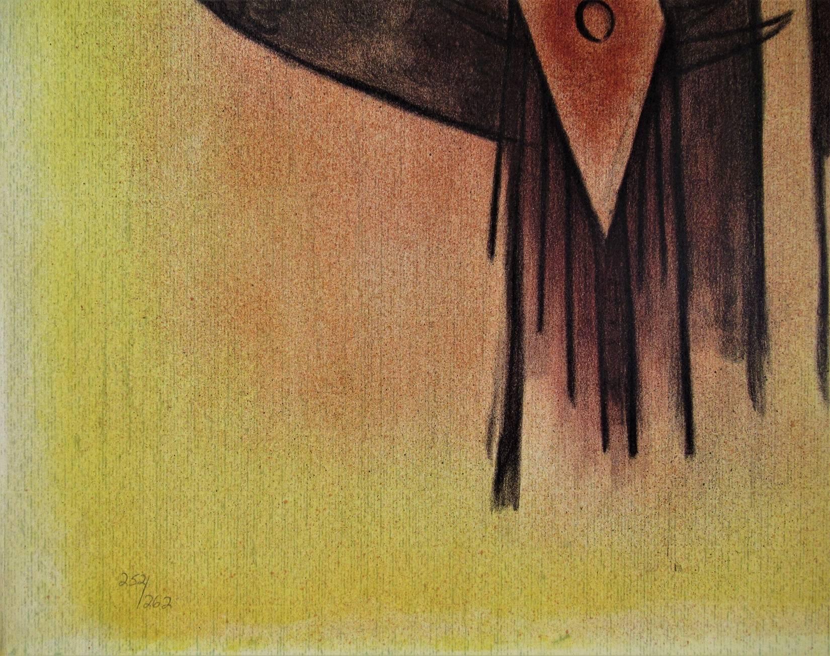 De Demoiselle Blasonee, de la suite Pleni Luna. - Moderne Print par Wifredo Lam