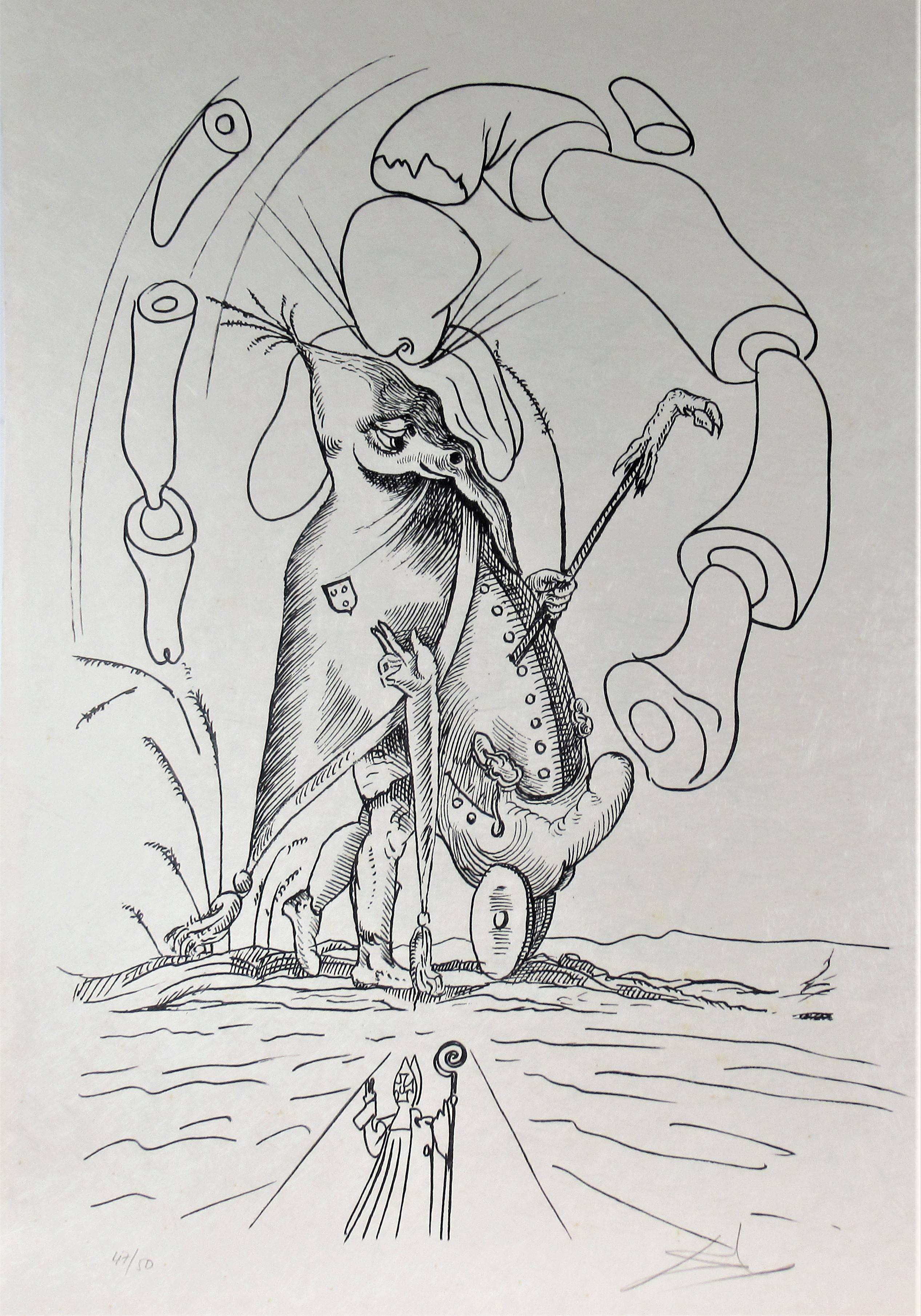 Les Songes Drolatiques de Pantagruel - Print by Salvador Dalí