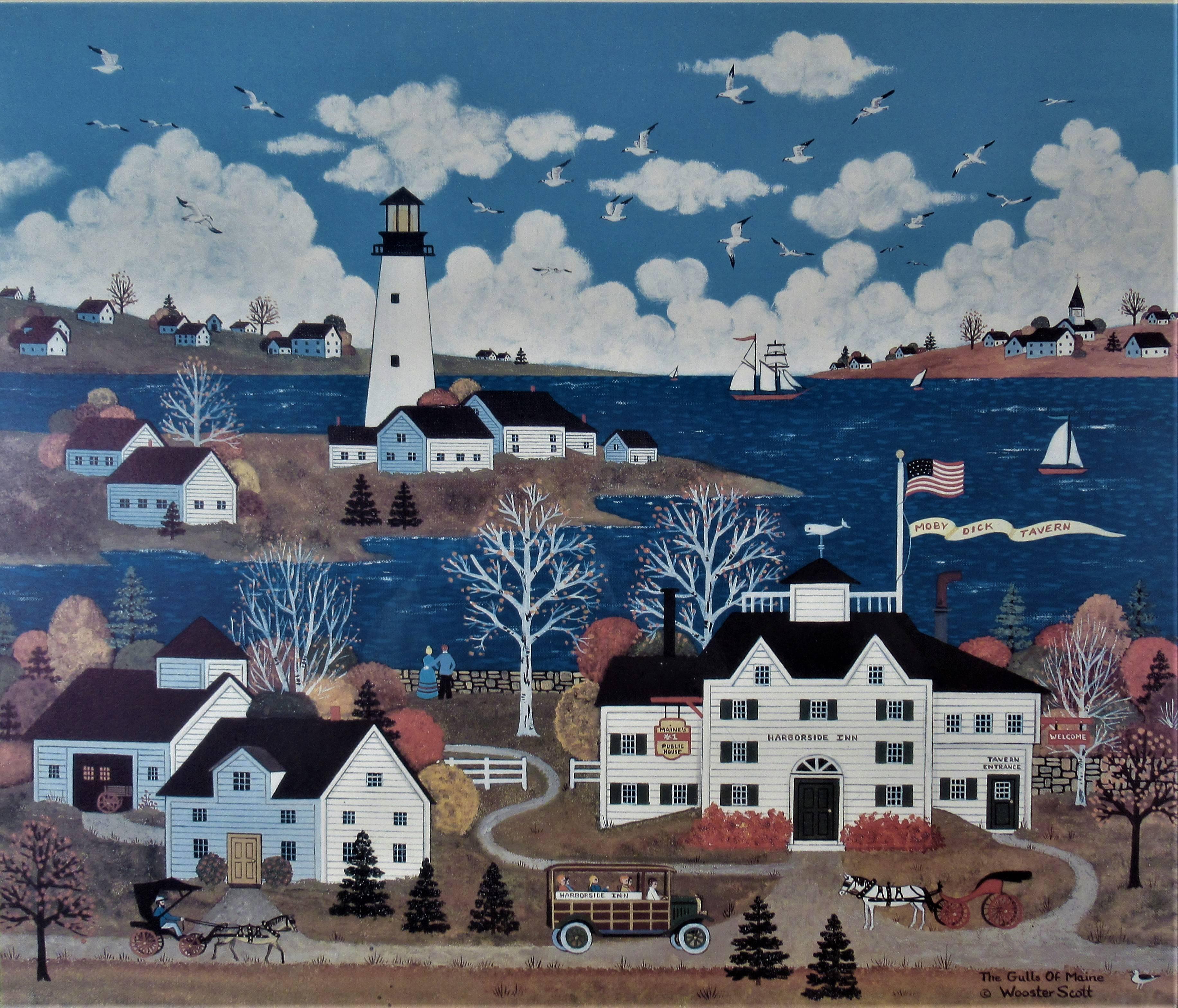 The Gulls of Maine - Print by Jane Wooster Scott