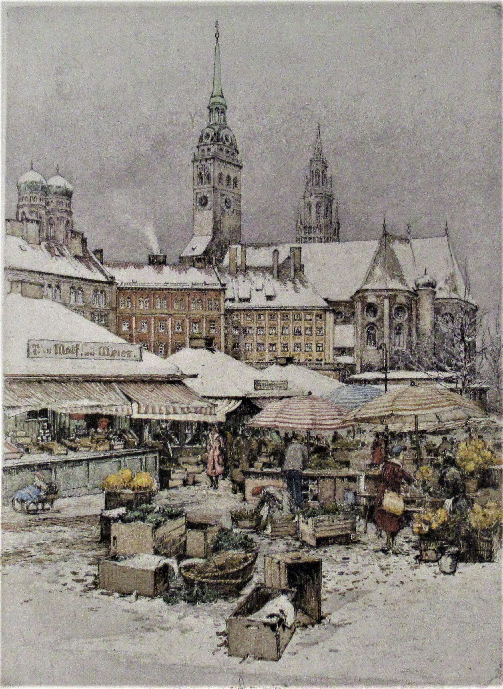 Munich Market - Print by Robert Kasimir