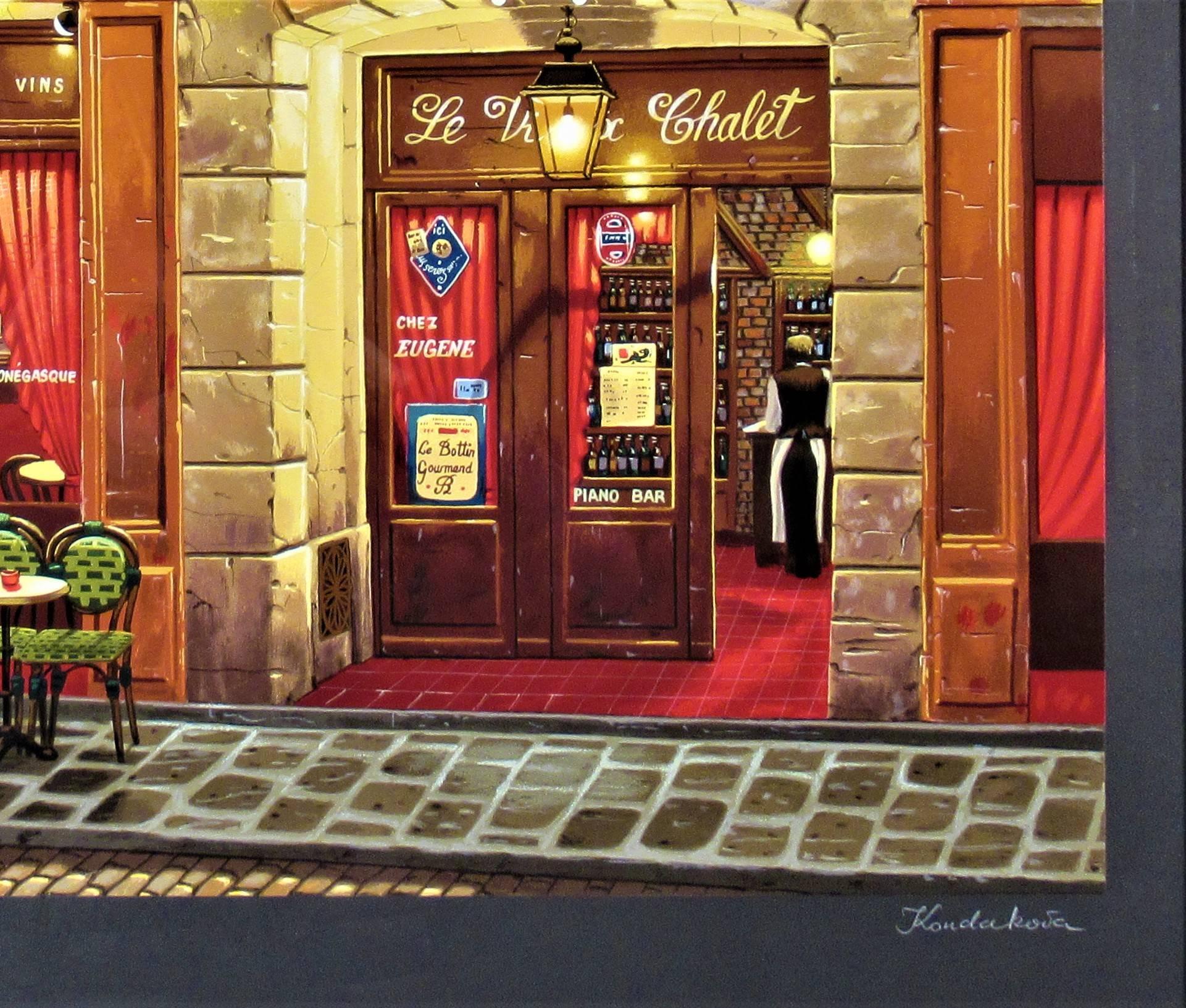 Le Vieux Chalet  - Noir Figurative Print par Liudmila Kondakova