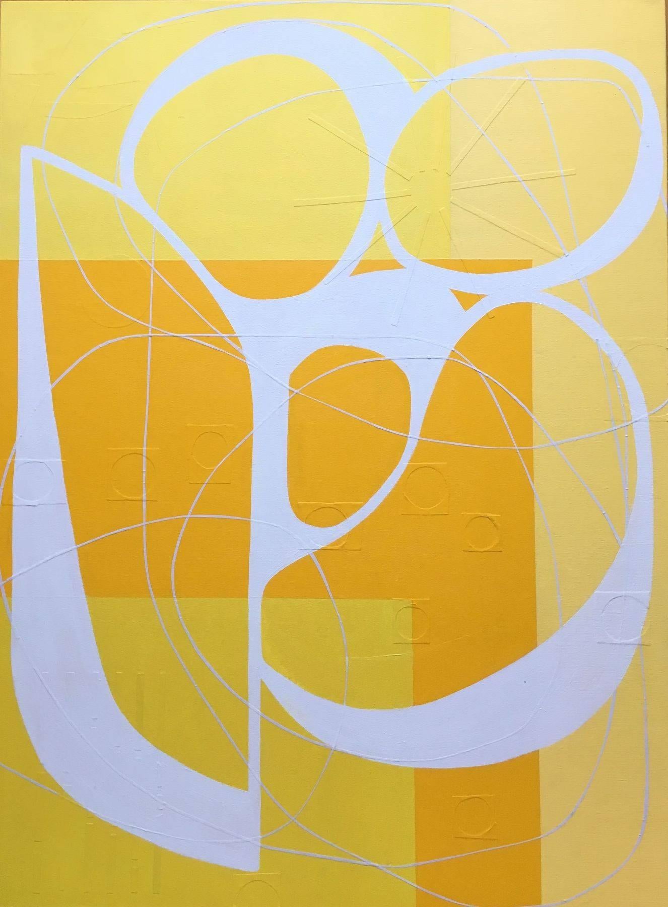 Maura Segal Abstract Painting - Citrus