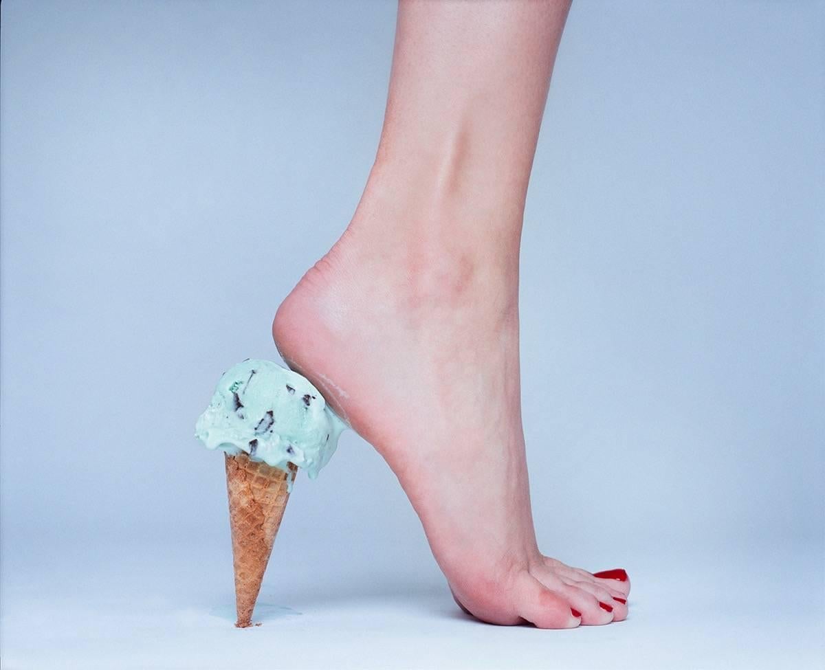Tyler Shields Color Photograph - Ice Cream Heel 