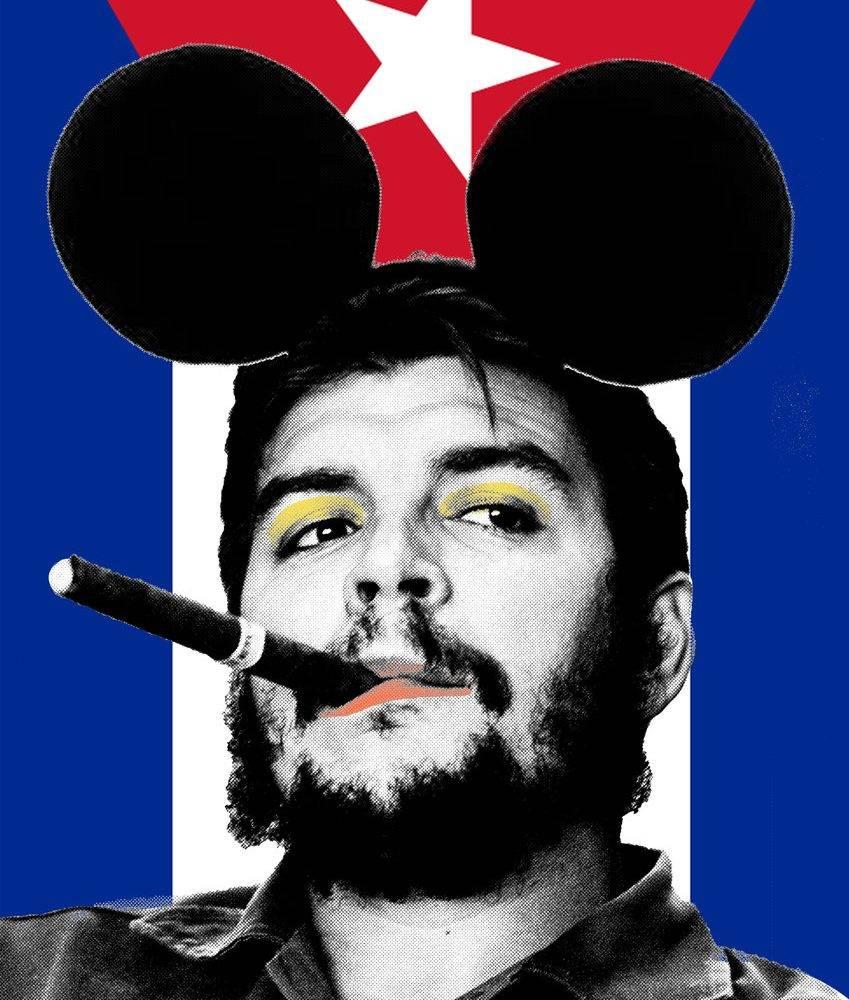 Cartrain Figurative Print - I Went To Disneyland and All I Got Was This Cigar (Cuban Che)