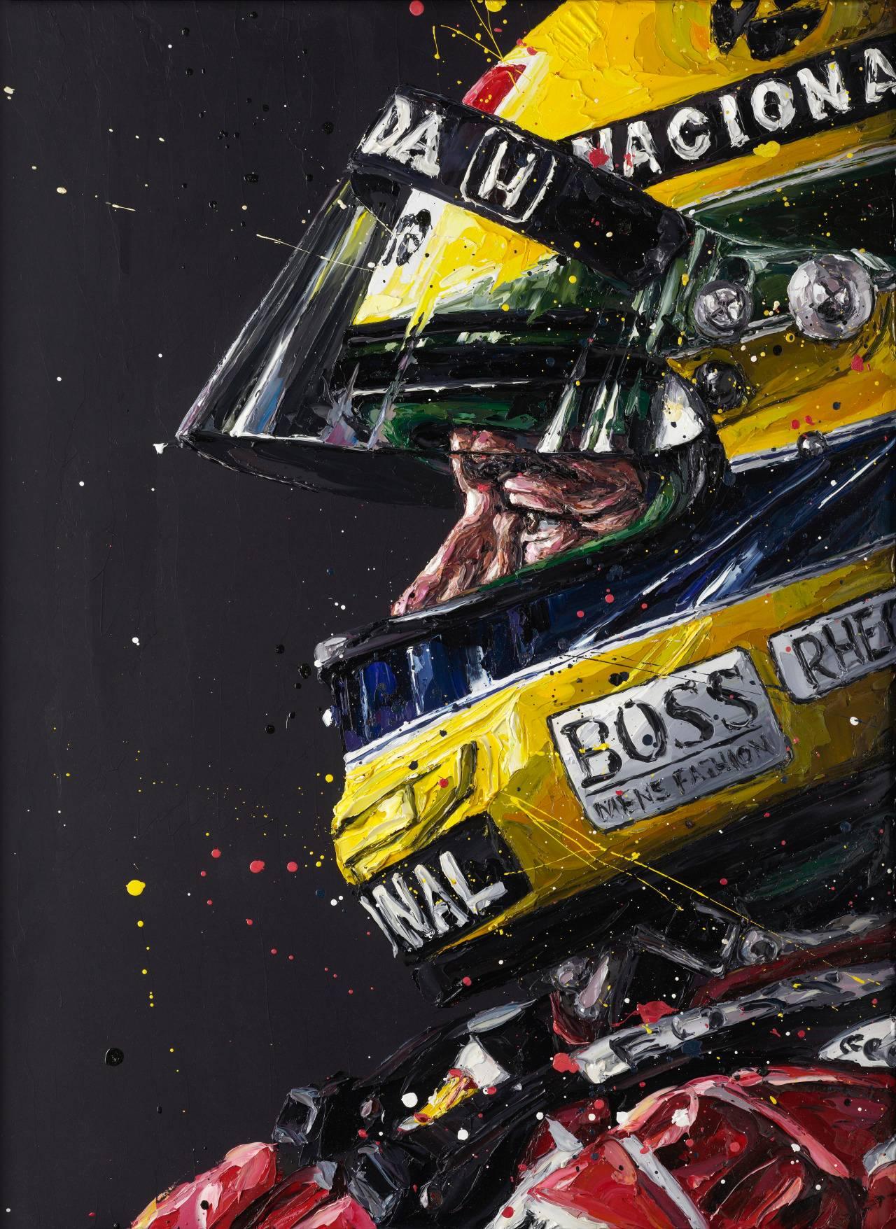 Paul Oz Portrait Print - Senna McLaren Profile 