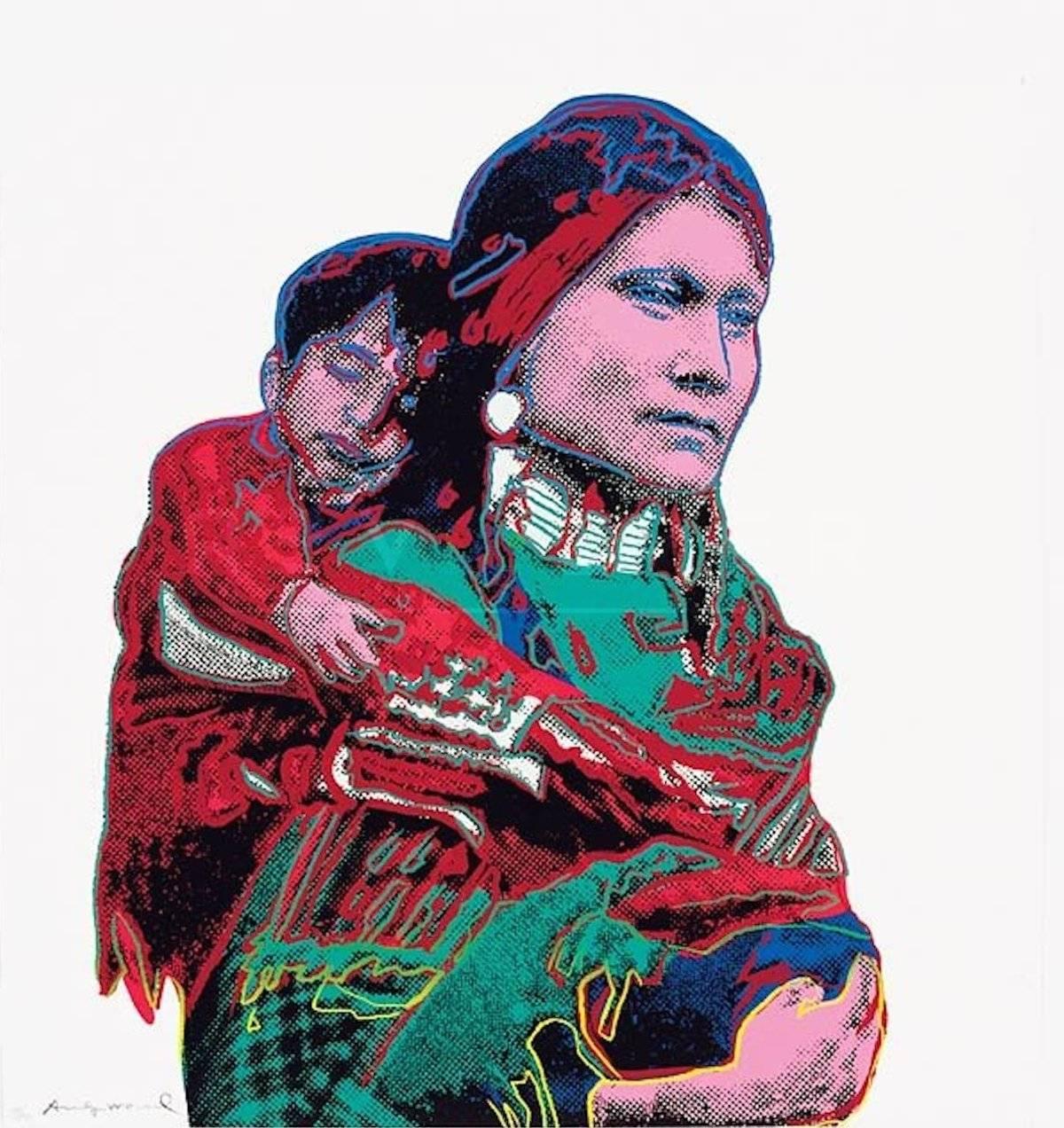 Andy Warhol Figurative Print - Mother and Child 