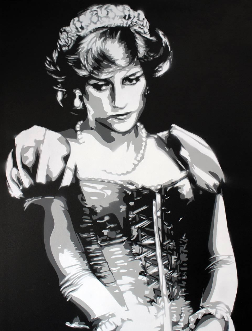 Rich Simmons Portrait Painting - Princess Diana 