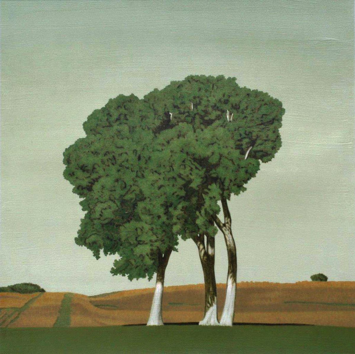 Clay Wagstaff Landscape Painting - Three Trees