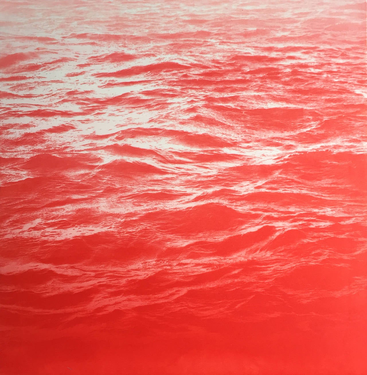 Red Cherry Sea - Mixed Media Art by Mary Beth Thielhelm