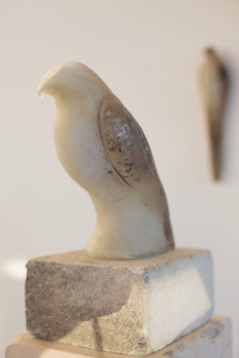 Soft White Bird - American Modern Sculpture by Jane Rosen