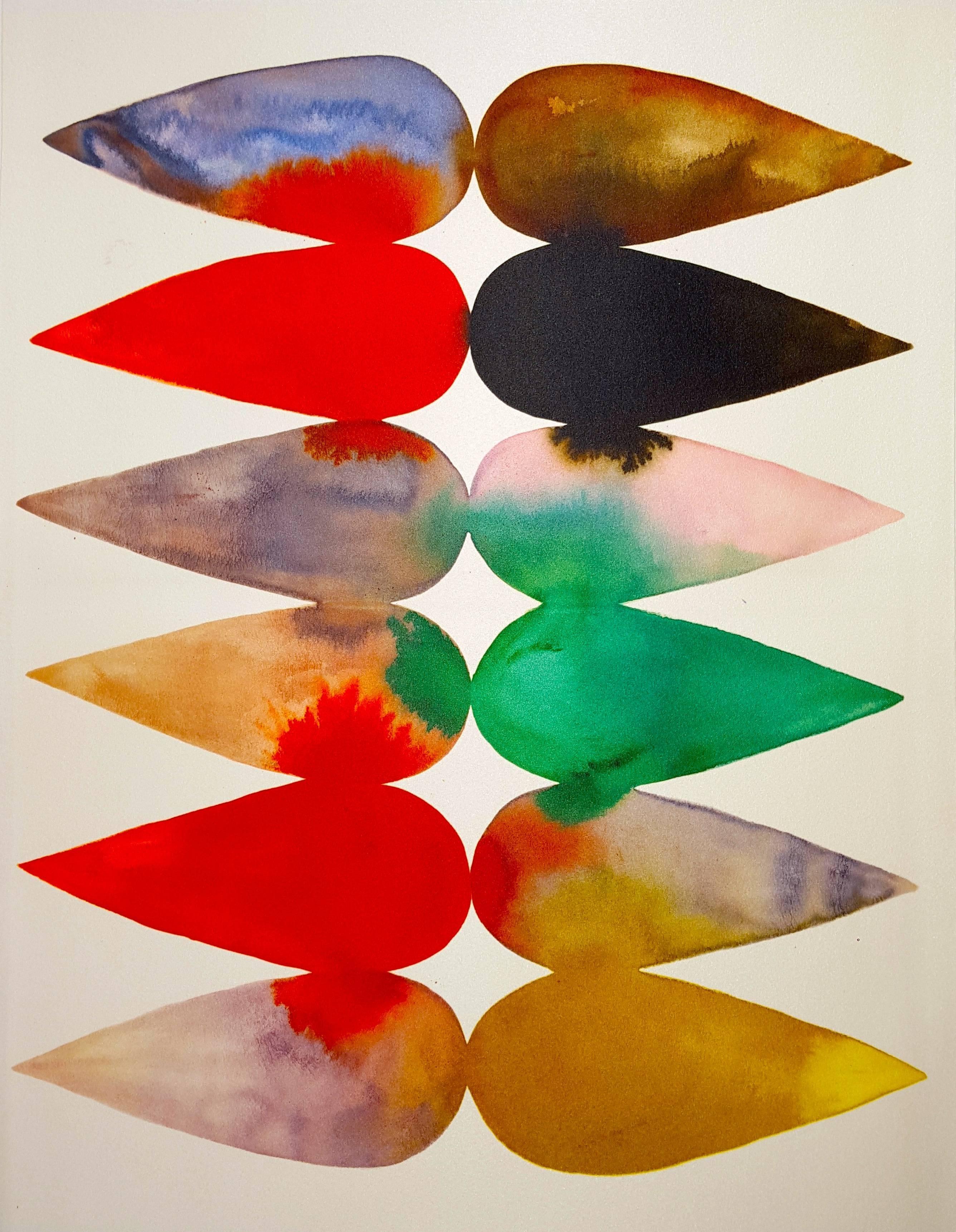 Implied Velocity 6 - Mixed Media Art by Lourdes Sanchez