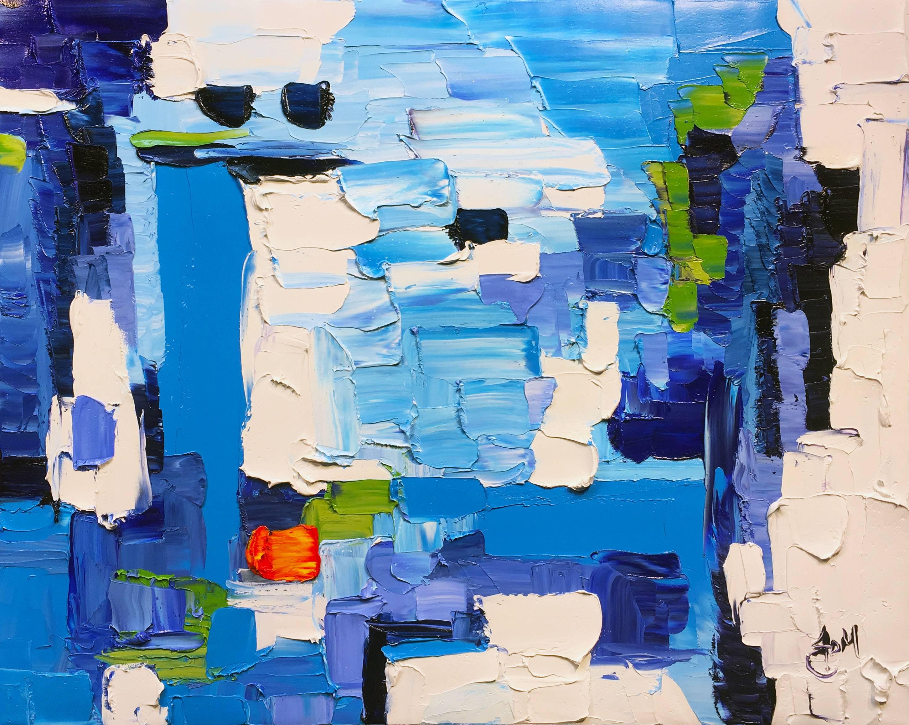 J.D. Miller Abstract Painting - Symphony in Blue