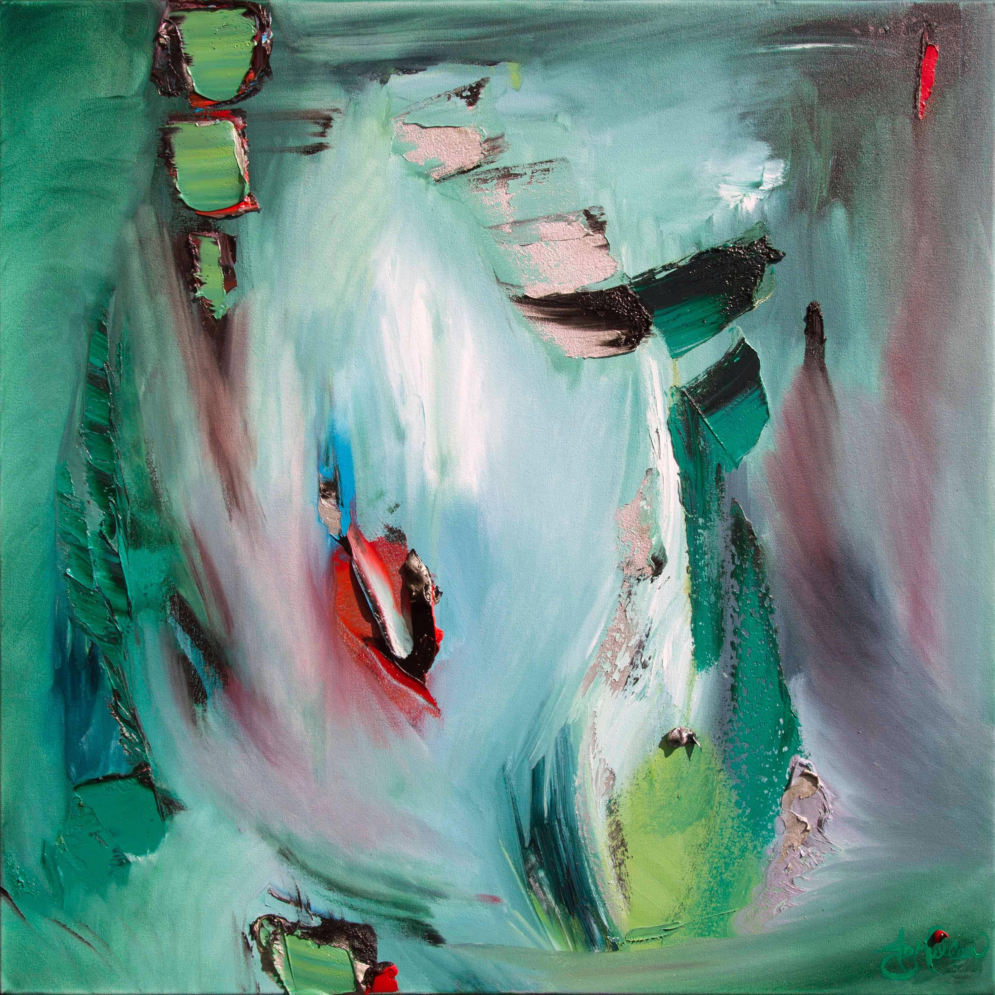 J.D. Miller Abstract Painting - Emerald Dreams