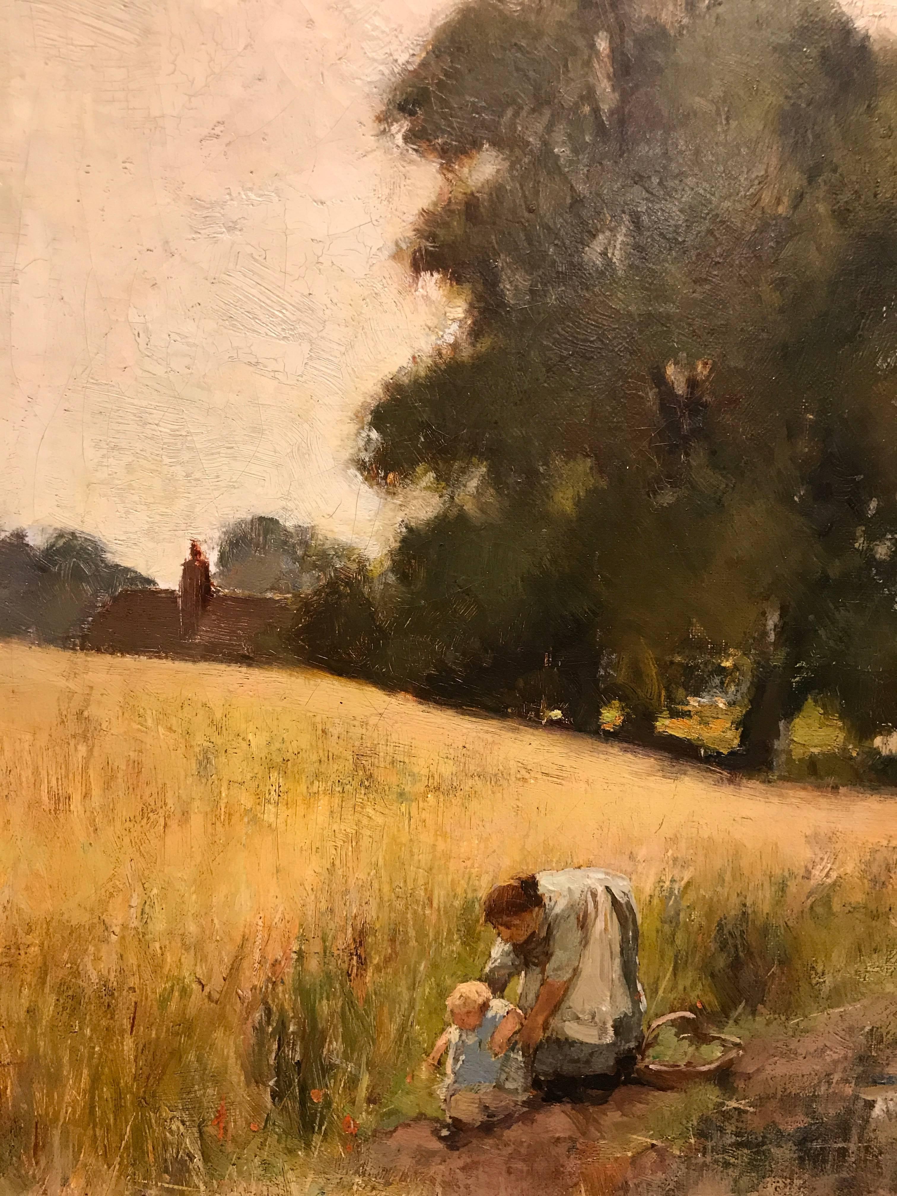 First Steps - Impressionist Painting by Adan Edwin Proctor