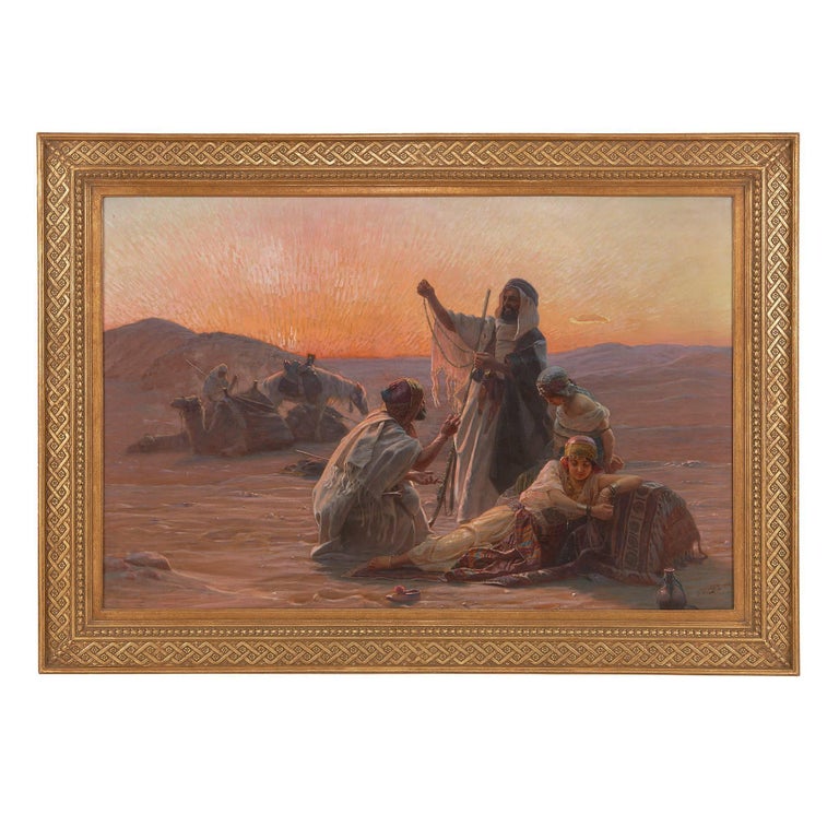 Otto Pilny Trade In The Desert Pair Of Early 20th Century