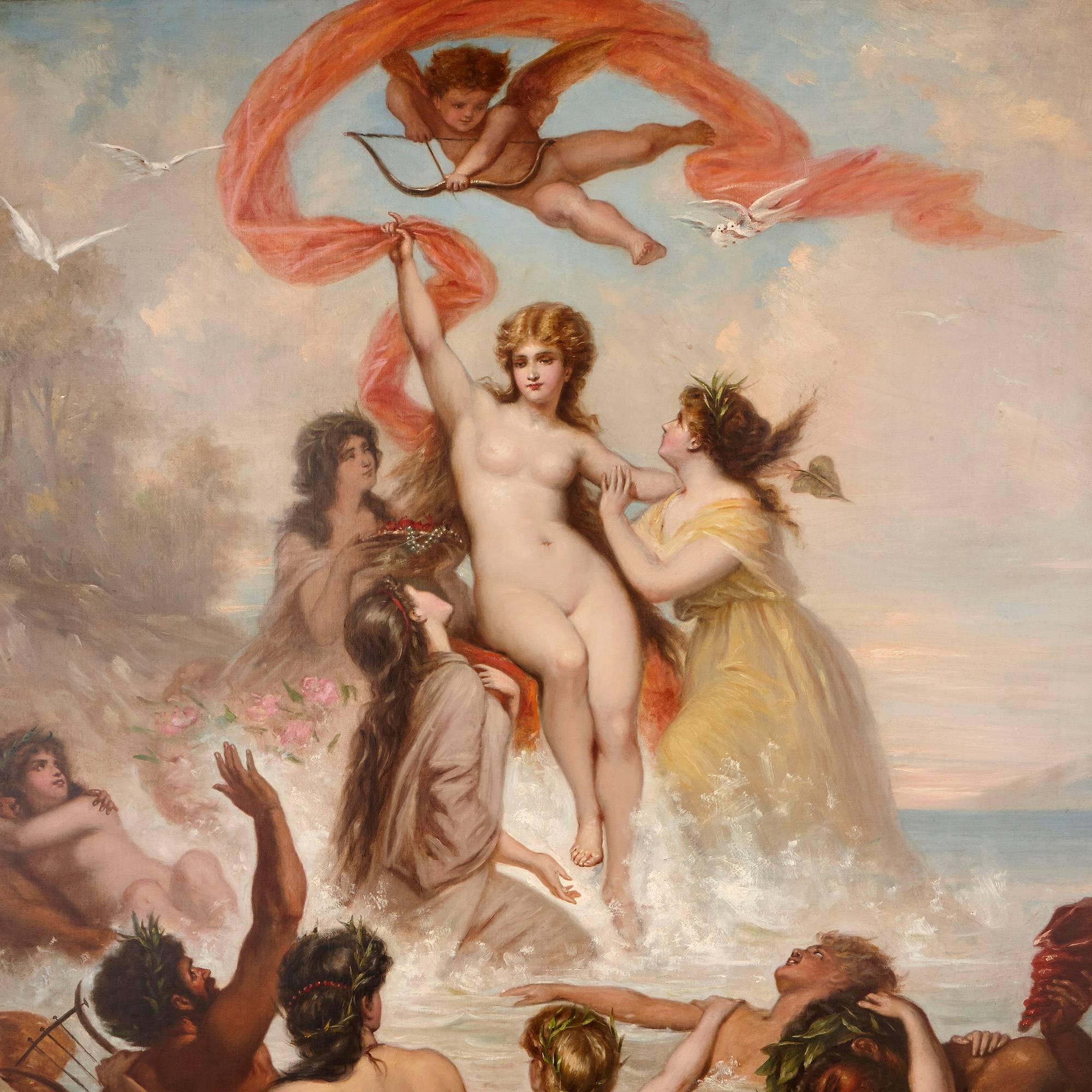 Oil painting of The Triumph of Venus 1