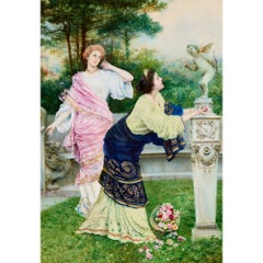 “Un’offerta a Eros”, un dipinto a olio in stile neoclassico di Francesco Vinea
