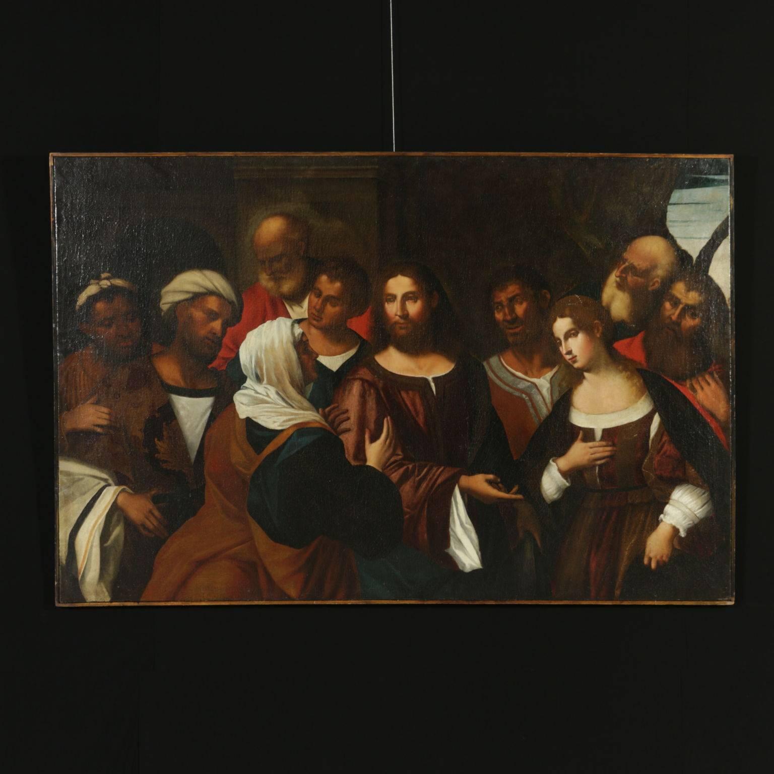 Unknown Portrait Painting - Christ in the House of Martha and Mary 