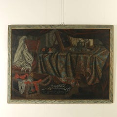 Still Life with carpets, jewels, fruit and a mirror