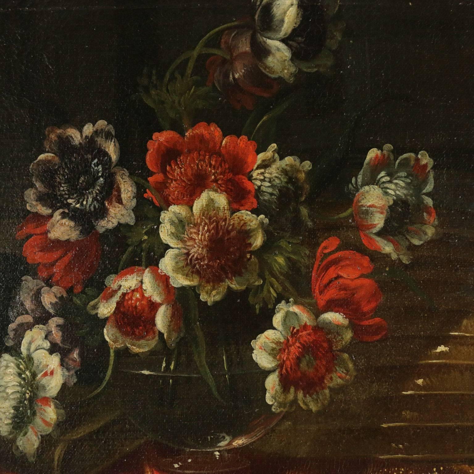 Still Life with Carpet Fabrics Clock and Musical Instruments Francesco Fieravino 2