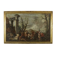 Architectural Capriccio attributable to Giovanni Ghisolfi Oil on Canvas