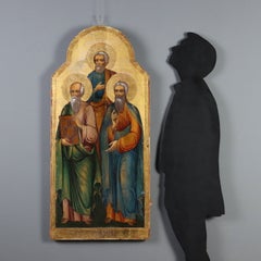 Russian icon depicting Three Saints, late 1700s–early 1800s