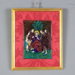 Émail de Limoges représentant une scène évangélique, XVIIe siècle