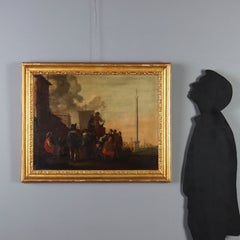 18th-century painting depicting a scene of everyday life, oil on canvas.