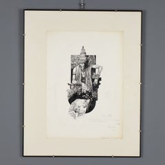 Tavola di Fumetto Disegno di Sergio Toppi XX secolo