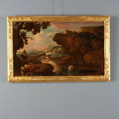 Painting: Landscape with Shepherds and Herds, late 17th century to early 18th century
