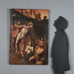 Dipinto Cristo in Purgatorio Olio su tavola. Scuola lombarda fine 500 - inizi 60