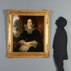 Cuadro «Retrato de una dama», óleo sobre lienzo. Escuela inglesa del siglo XIX.