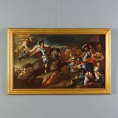 Cuadro «El triunfo de Alejandro Magno». Óleo sobre lienzo. Escuela de Bolonia del siglo XVII