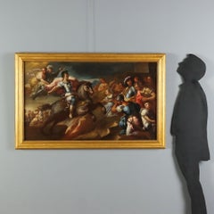 Cuadro «El triunfo de Alejandro Magno». Óleo sobre lienzo. Escuela de Bolonia del siglo XVII