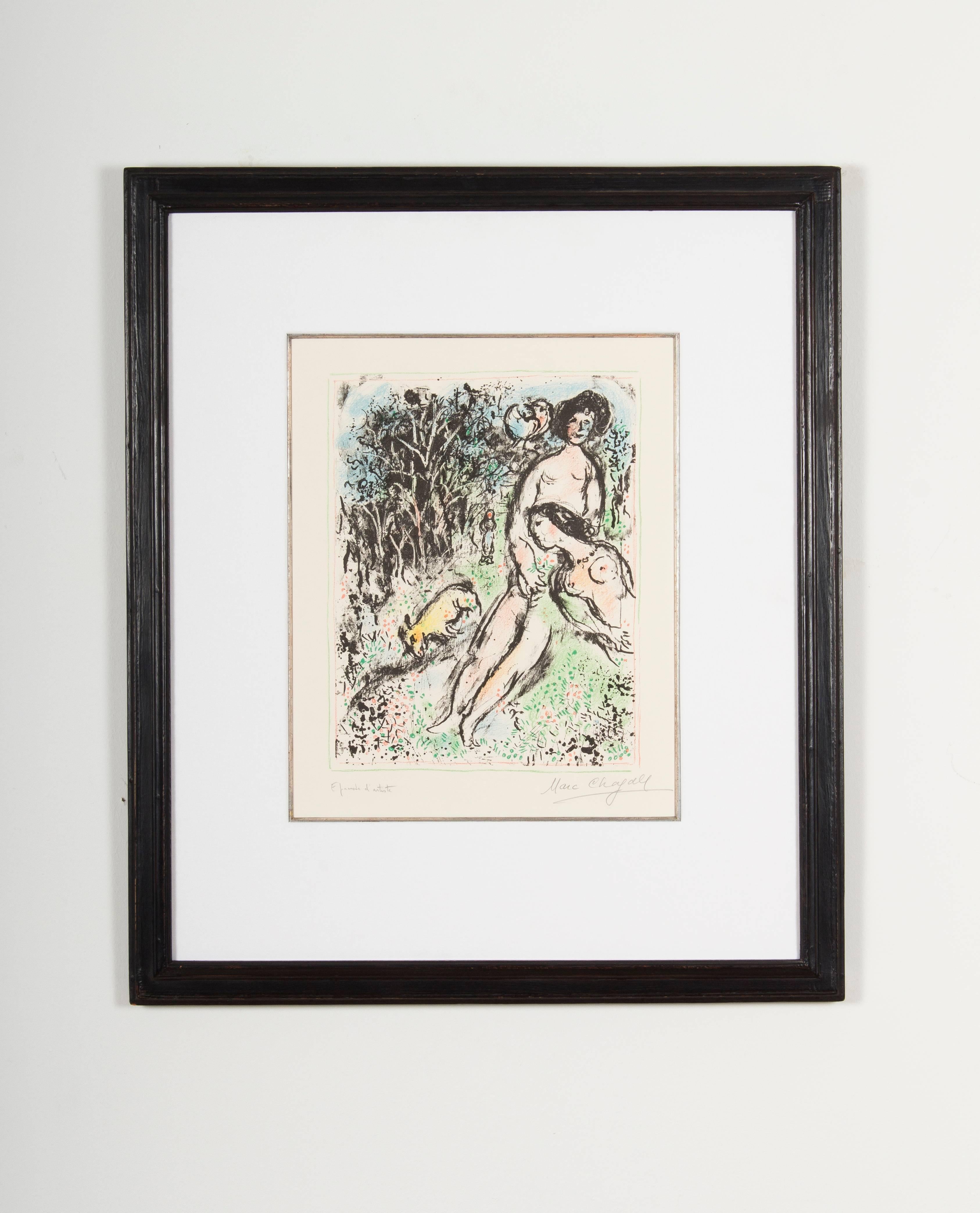 Idylle Aux Champs, 1974 - Print by Marc Chagall