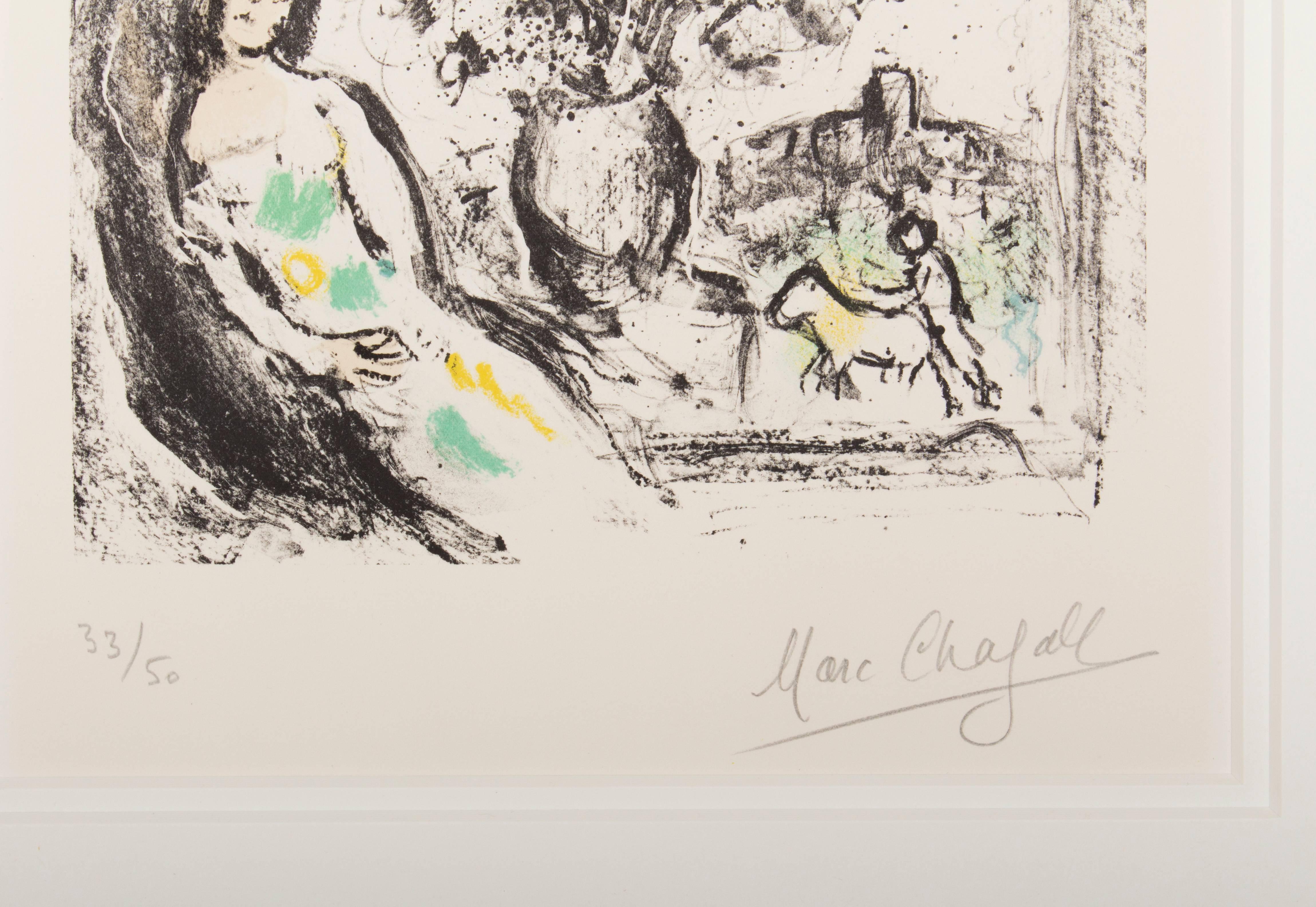 Marc Chagall, Le Petite Fenêtre Bleue, Saint Paul 1974 For Sale 1