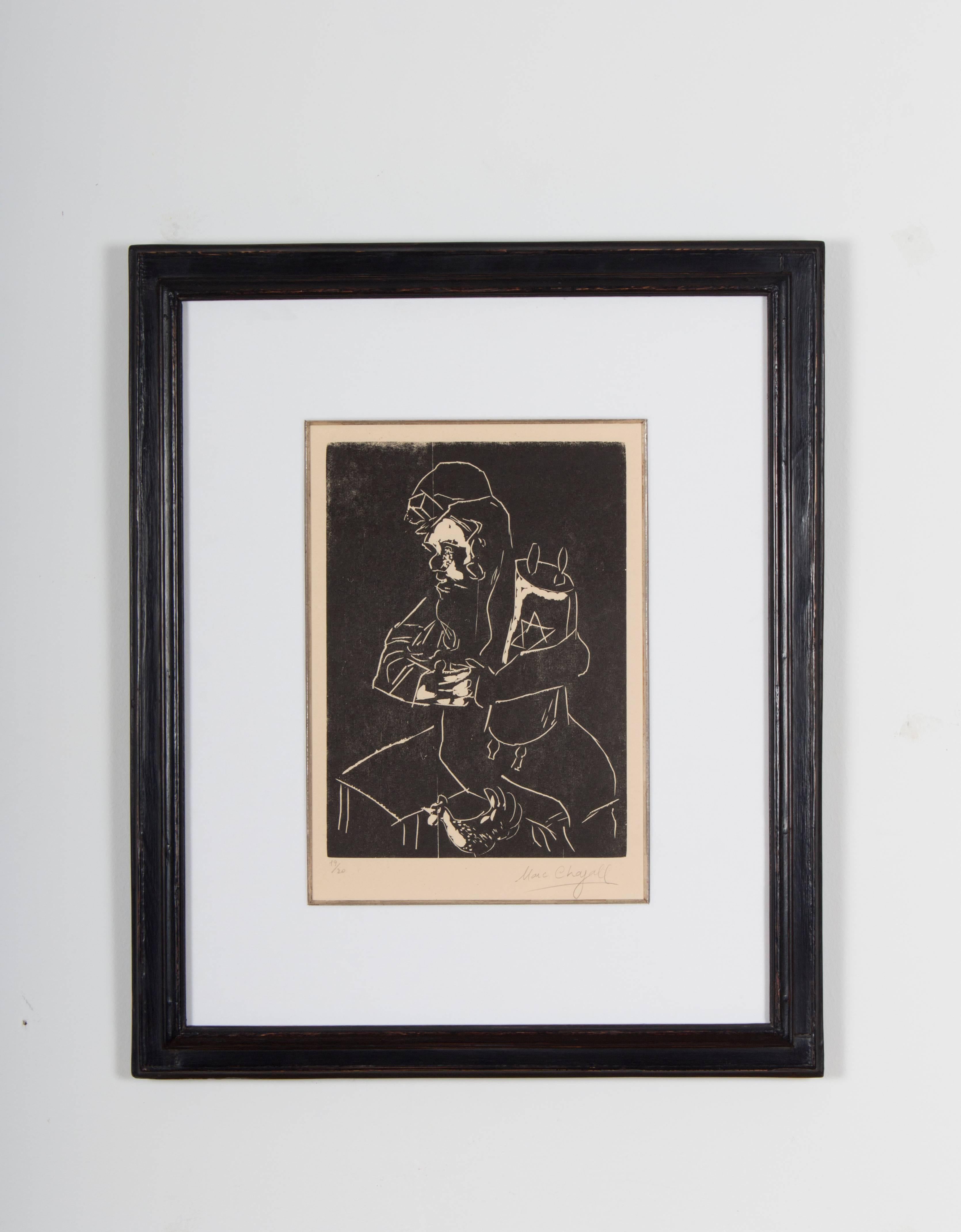Marc Chagall, Juif à la Tora, Berlin, 1922-1923 im Angebot 1