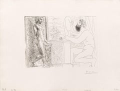 Picasso Print, Suite Vollard, Sculptor Working after a Pose by Marie-Thérèse