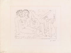 Picasso, Suite Vollard, Sculptor and Modell with a Group of Athletes