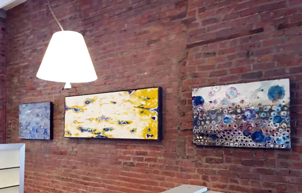 Blue heart - Painting by Lynn Basa