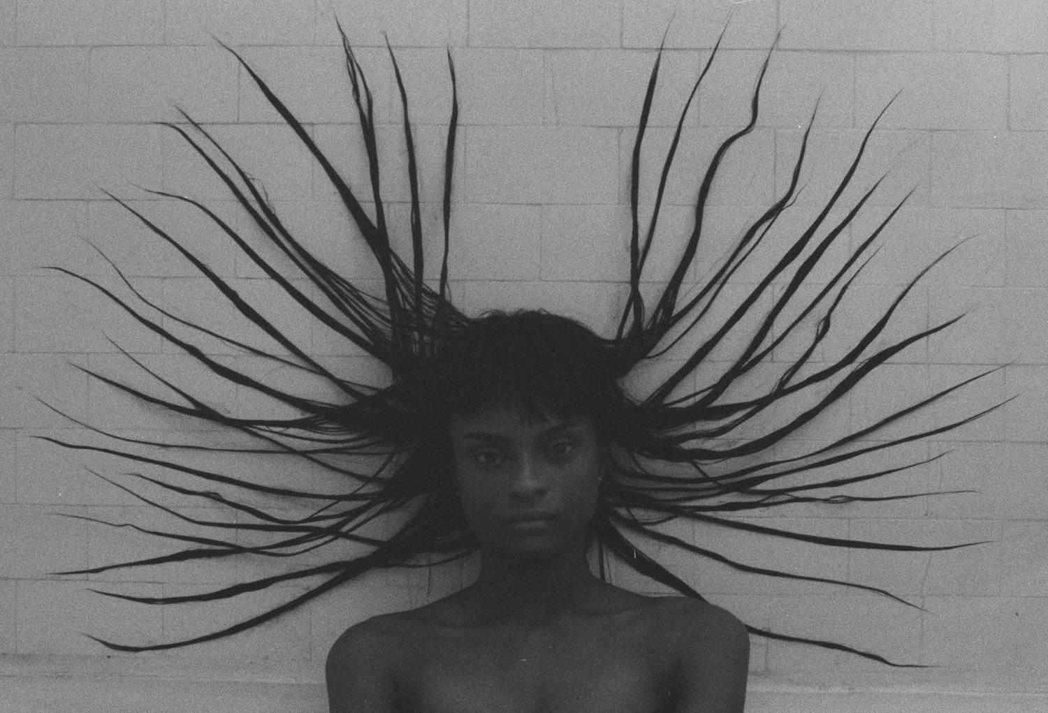 MaryV Benoit Black and White Photograph - Hair on Tub