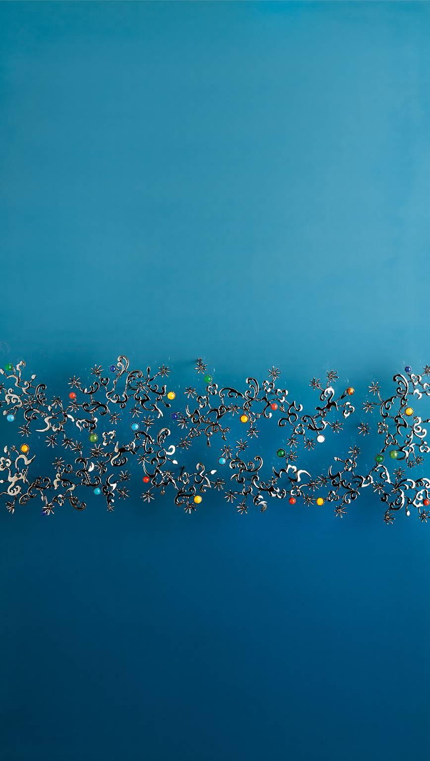 Sky, sea and poem 4 - Painting by Rim Chae