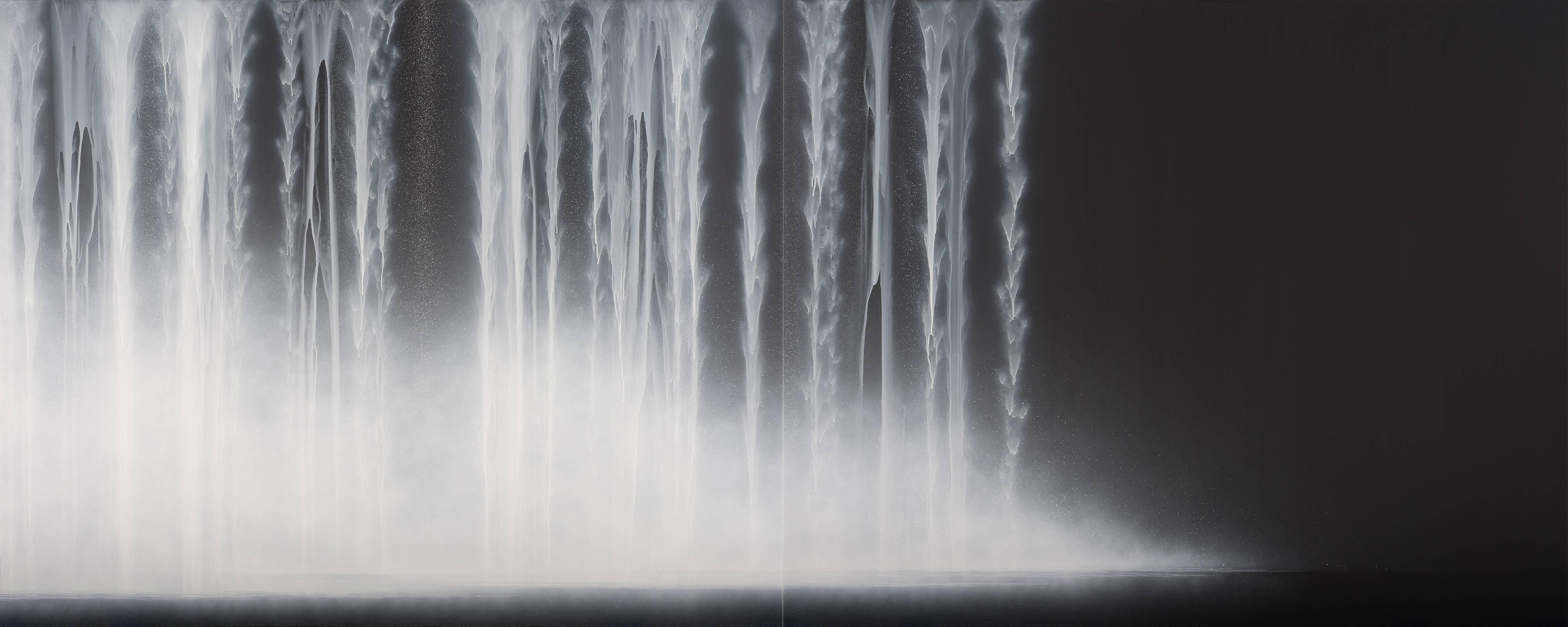 Hiroshi Senju Landscape Painting – Wasserfall