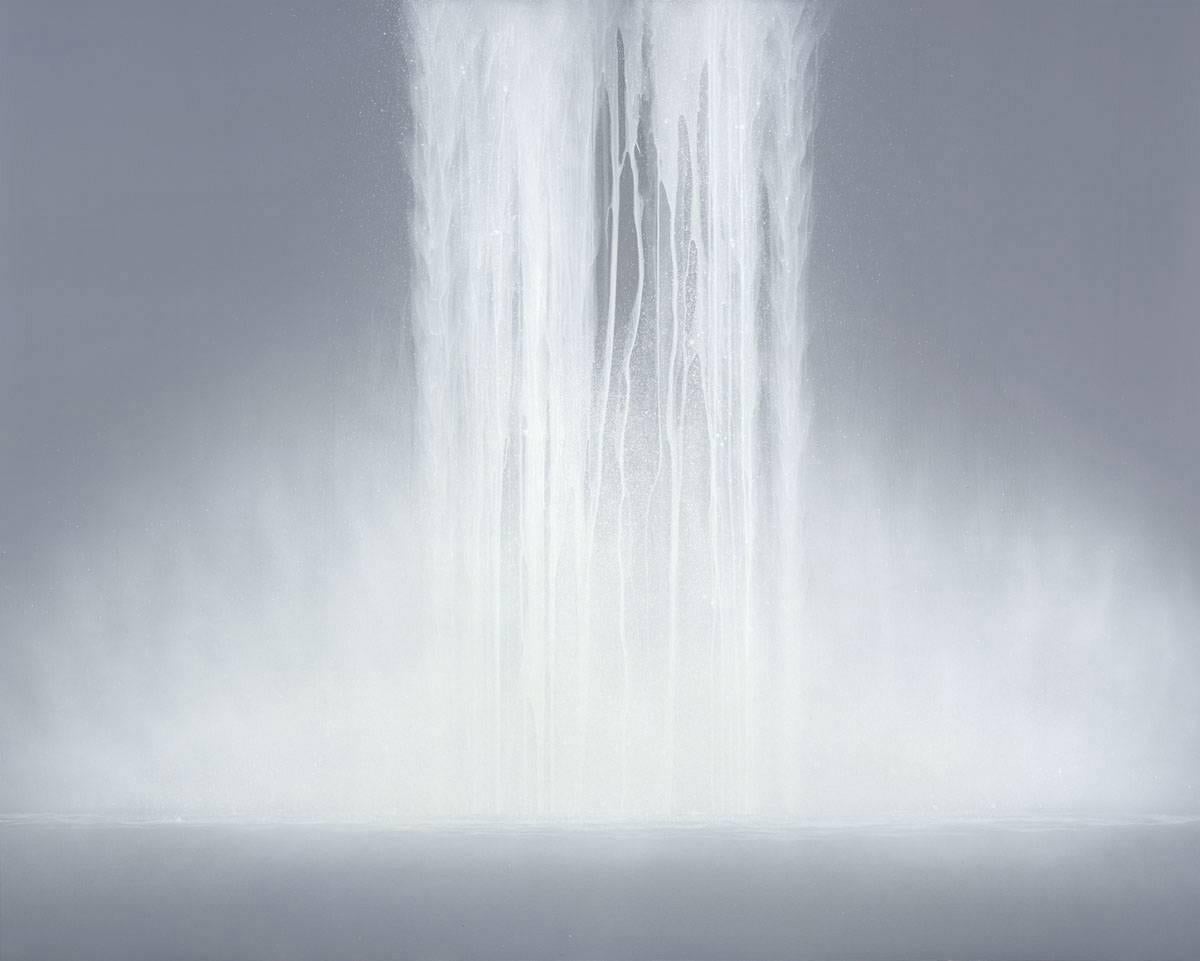 Hiroshi Senju Landscape Painting – Waterfall